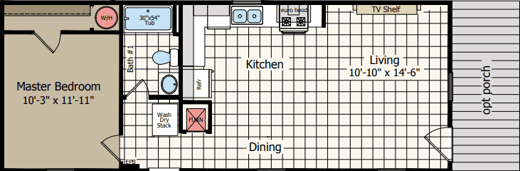 Cs1640a floor plan home features
