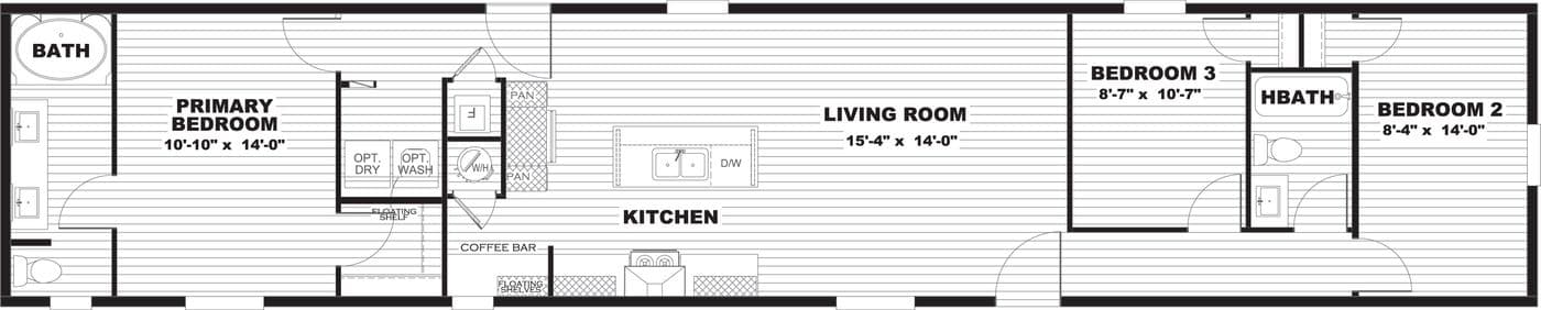 Zion floor plan home features