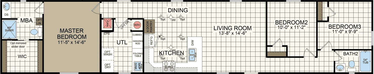 Cs1676g floor plan home features