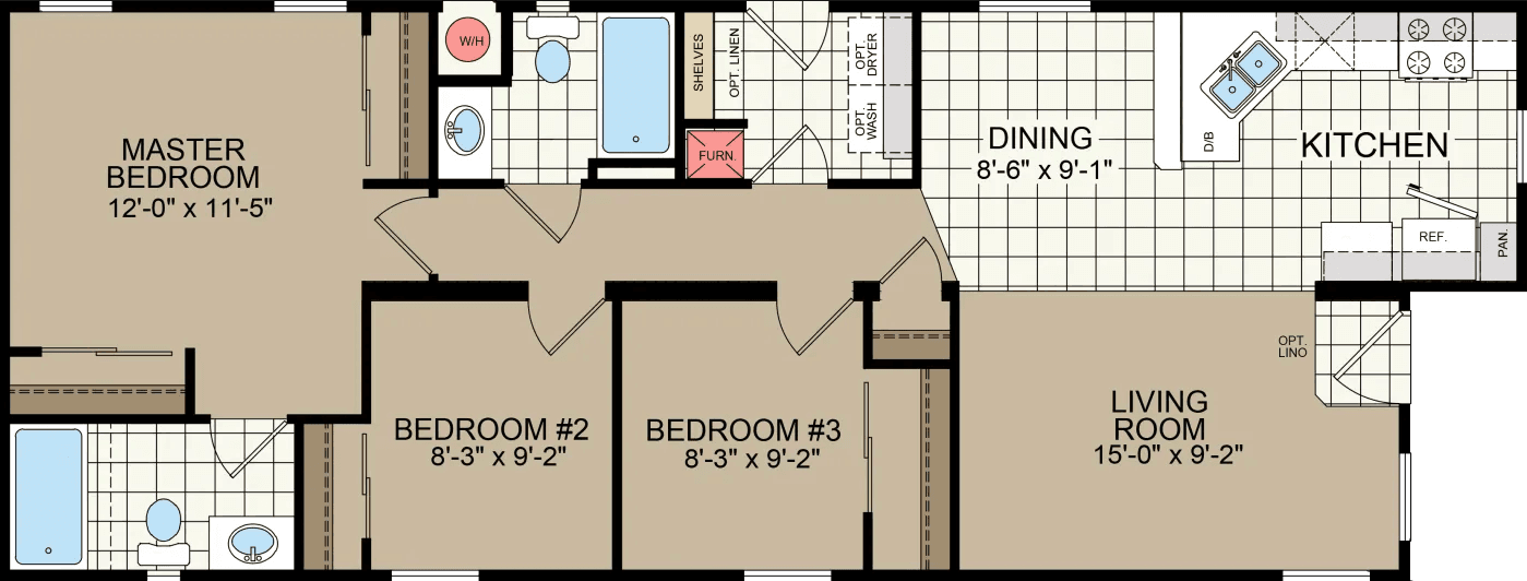 Cm-8523k floor plan home features
