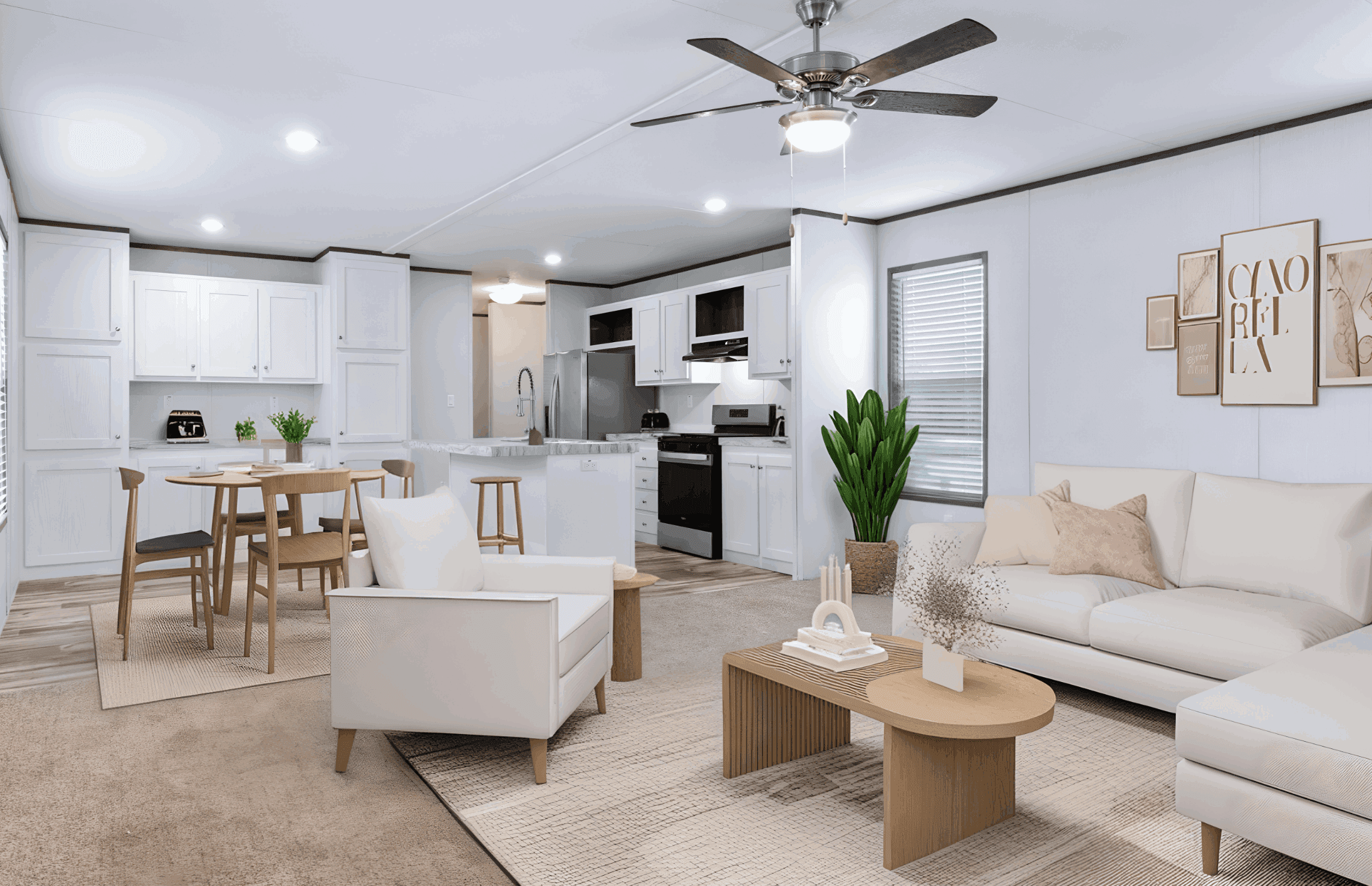 The cuatro interior home features