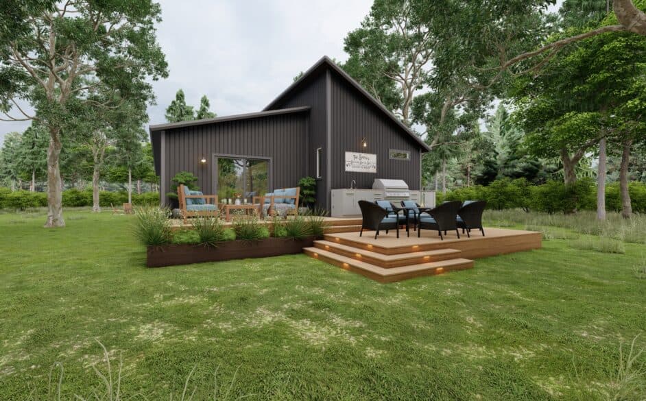 Vue s58-68m elevation and exterior home features