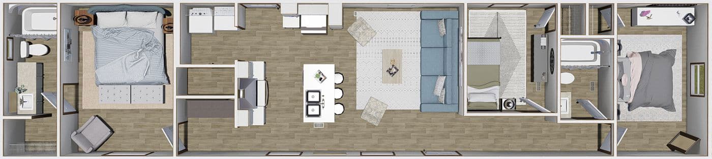 Intuition floor plan home features